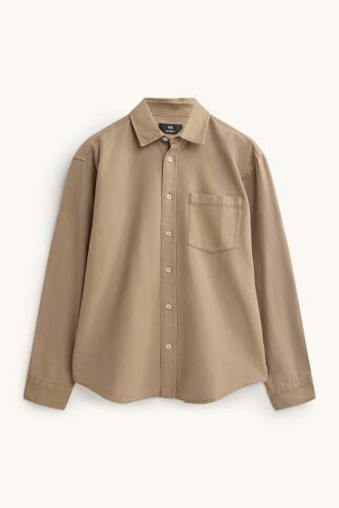 Herren - Hemd - Relaxed Fit - Kent - beige