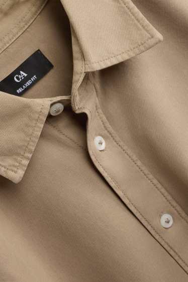Herren - Hemd - Relaxed Fit - Kent - beige