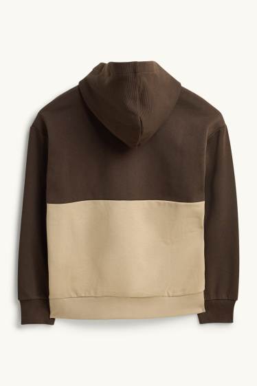 Kinder Jungen - Hoodie - braun / beige