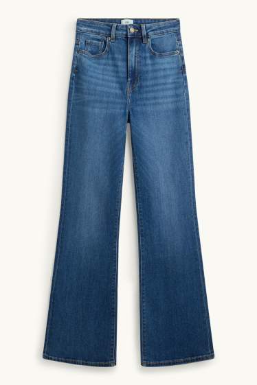 Femmes - Flared jean - high waist - jean bleu