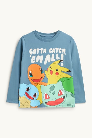 Copii - Băieți - Pokémon - tricou cu mânecă lungă - albastru