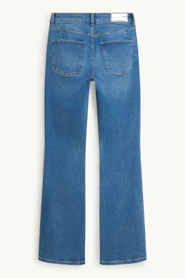 Damen - Bootcut Jeans - Mid Waist - Shaping-Jeans - LYCRA® - jeansblau