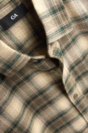 Herren - Hemd - Regular Fit - Kent - kariert - beige / braun