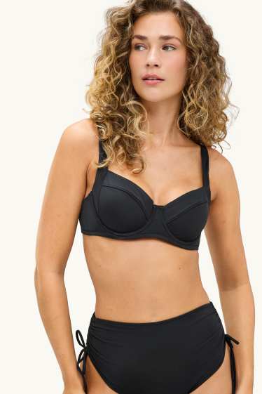 Damen - Bikini-Top mit Bügel - wattiert - LYCRA® XTRA LIFE™ - schwarz