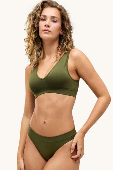 Dona - Paquet de 3 - tanga - sense costures - verd