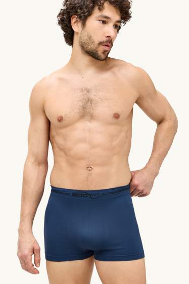 Men - Multipack of 2 - trunks - seamless - dark blue