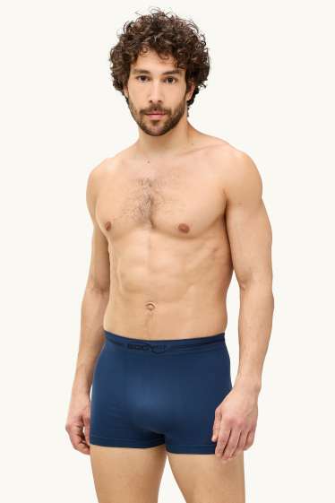Men - Multipack of 2 - trunks - seamless - dark blue