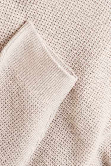 Herren - Pullover - strukturiert - hellbeige