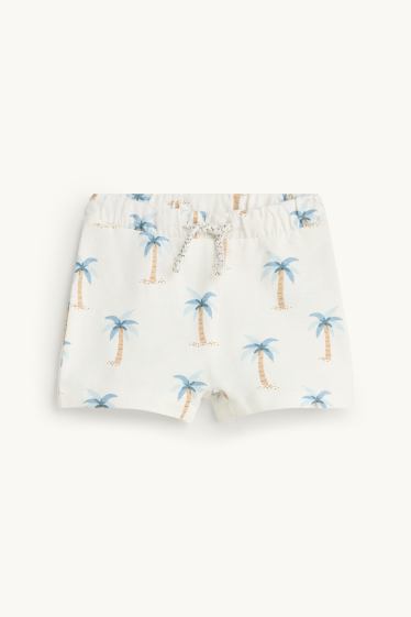 Baby Jungen - Tiere und Palme - Baby-Outfit - 2 teilig - blau