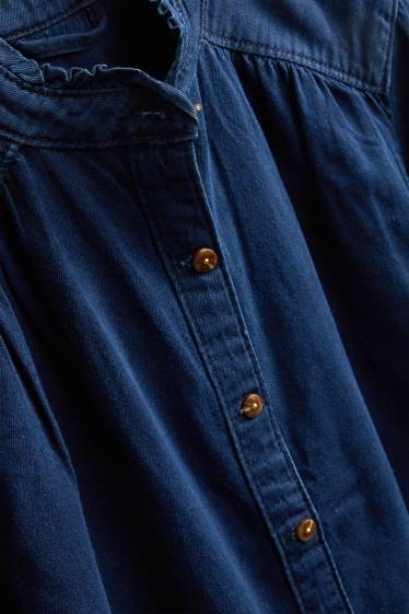 Damen - Jeansbluse - dunkeljeansblau