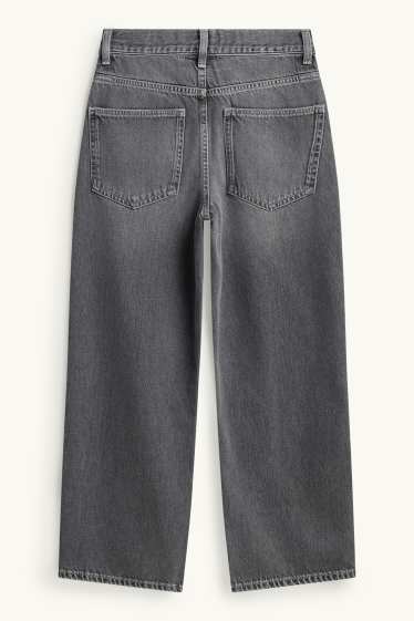 Kinderen: jongens - Baggy jeans - jeansdonkergrijs
