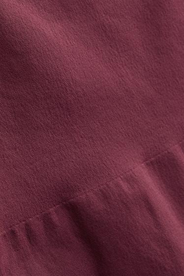 Women - Shaping thong - seamless - bordeaux