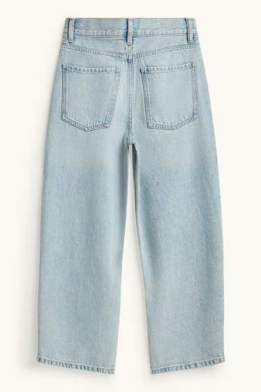Copii - Băieți - Graffiti - baggy jeans - denim-albastru deschis