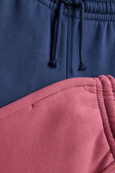 Copii - Fete - Multipack 2 perechi - pantaloni de trening - albastru / roz