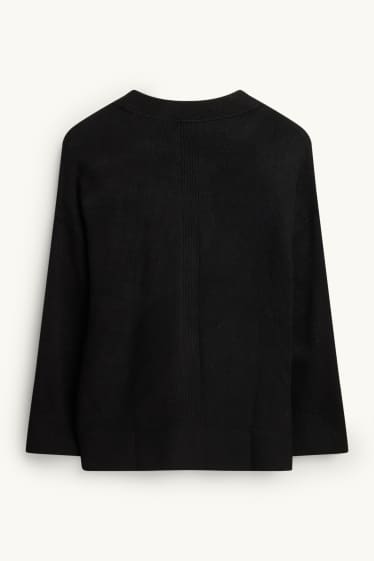 Damen - Strickjacke - schwarz