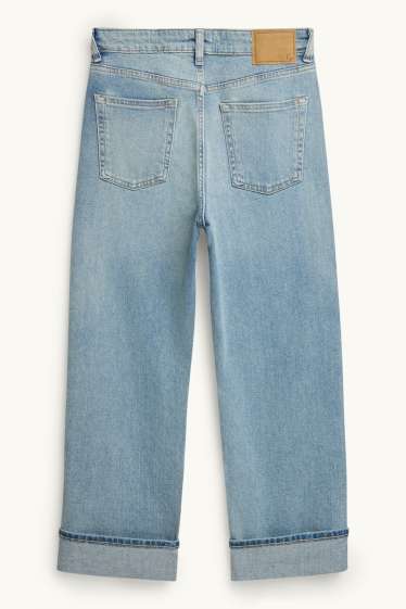 Dámské - Boyfriend jeans - mid waist - džíny - světle modré