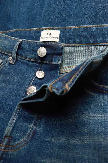 Femei - Boyfriend jeans - talie medie - denim-albastru