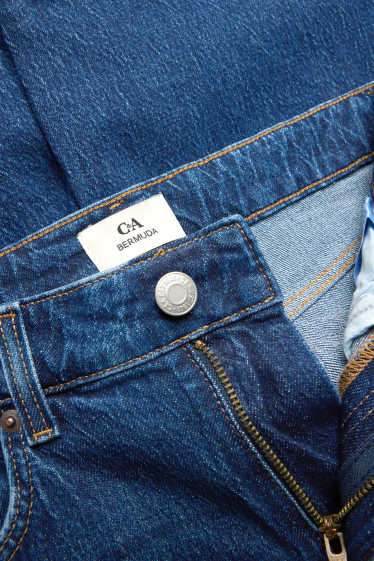 Dames - Jorts - high waist - jeansblauw