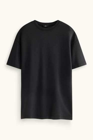 Damen - T-Shirt-Kleid - schwarz