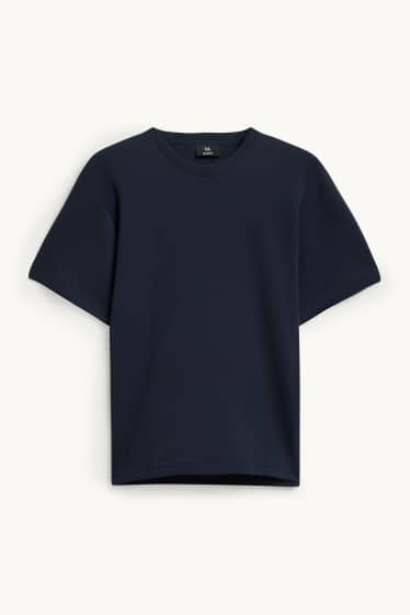 Men - T-shirt - relaxed fit - dark blue