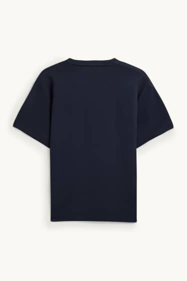 Men - T-shirt - relaxed fit - dark blue