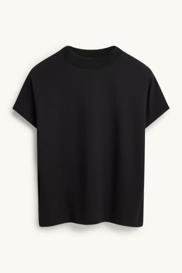 Damen - T-Shirt - Regular Fit - schwarz
