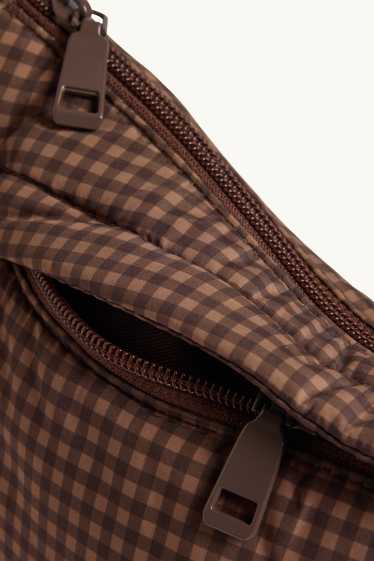 Femmes - Sac à bandoulière - à carreaux - marron