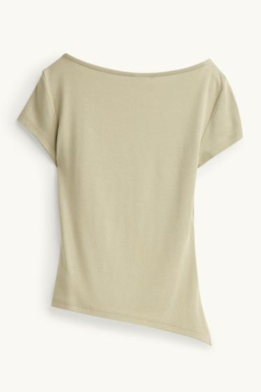 Dames - T-shirt - lichtgroen
