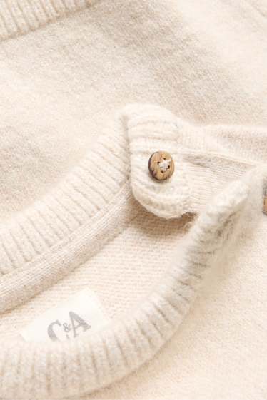 Bébés garçons - Ourson - pull bébé - marron / blanc crème