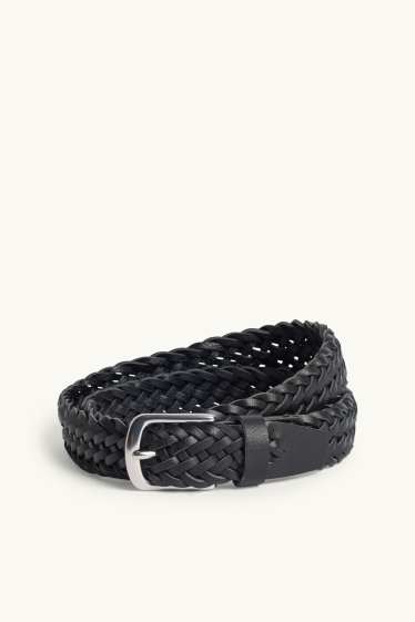Hommes - Ceinture - matière synthétique - noir