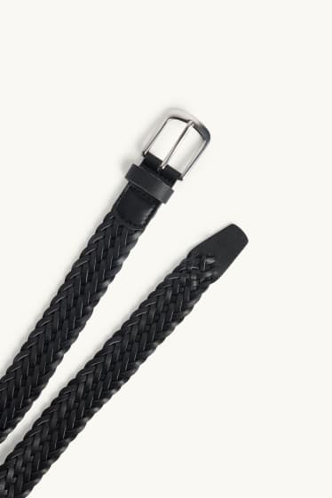 Hommes - Ceinture - matière synthétique - noir