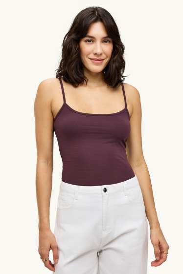 Dames - Set van 2 - top - zwart / beige
