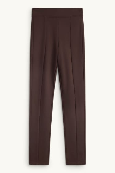 Donna - Leggings - marrone scuro