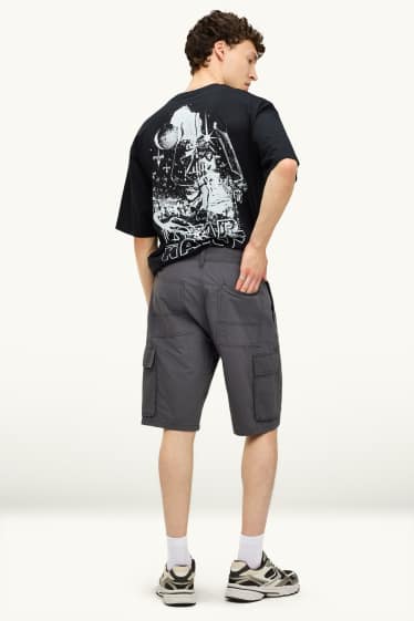 Herren - Cargo-Shorts - dunkelgrau