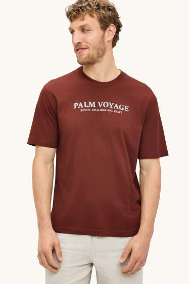 Herren - T-Shirt - Regular Fit - braun
