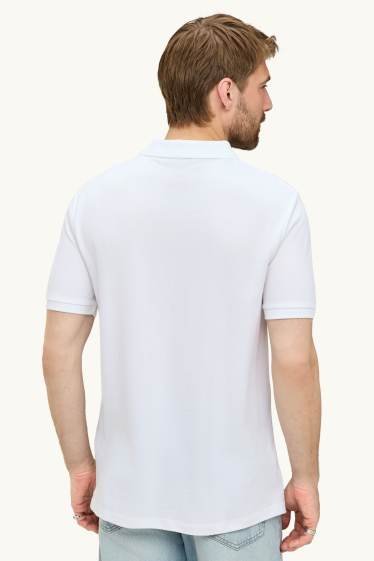 Heren - Poloshirt - regular fit - wit