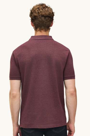 Men - Polo shirt - regular fit - red