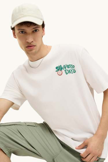 Hommes - T-shirt - relaxed fit - Sakamoto Days - blanc