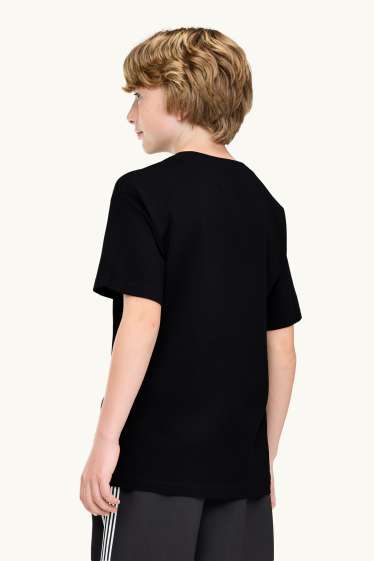 Kinderen: jongens - Set van 2 - graffiti - T-shirt - wit / zwart