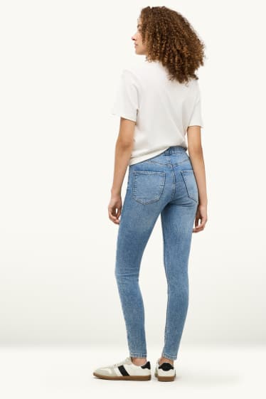 Damen - Jegging Jeans - Mid Waist - helljeansblau