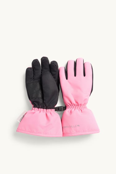 Kinderen: meisjes - Skihandschoenen - waterdicht - fuchsiarood