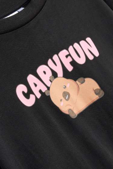 Kinderen: meisjes - T-shirt - zwart