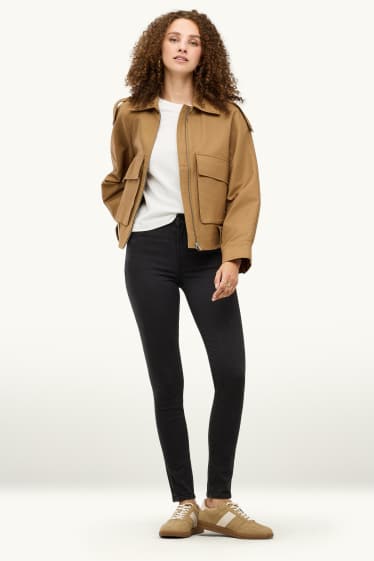 Women - Skinny jeans - mid-rise waist - shaping jeans - black
