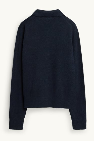 Damen - Strickjacke - dunkelblau