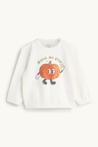 Baby Boys - Pumpkin - baby outfit - 2 piece - white / gray