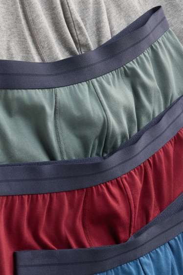 Uomo - Confezione da 5 - boxer aderenti - grigio / blu scuro