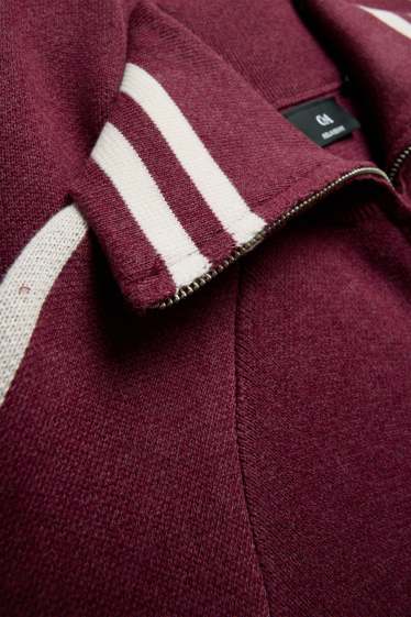 Hommes - Gilet en maille - bordeaux