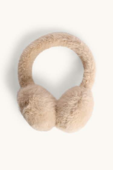 Children Girls - Earmuffs - beige