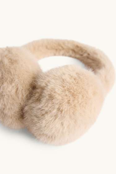 Children Girls - Earmuffs - beige