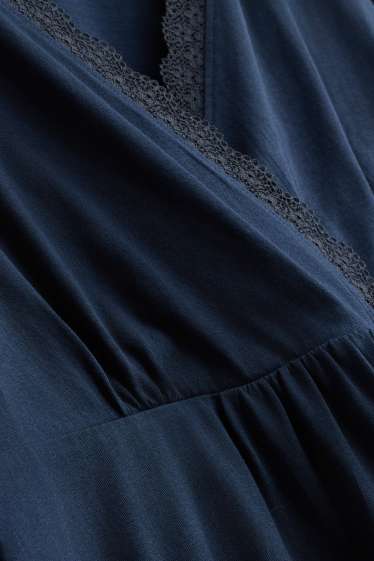 Women - Nursing nightdress - dark blue